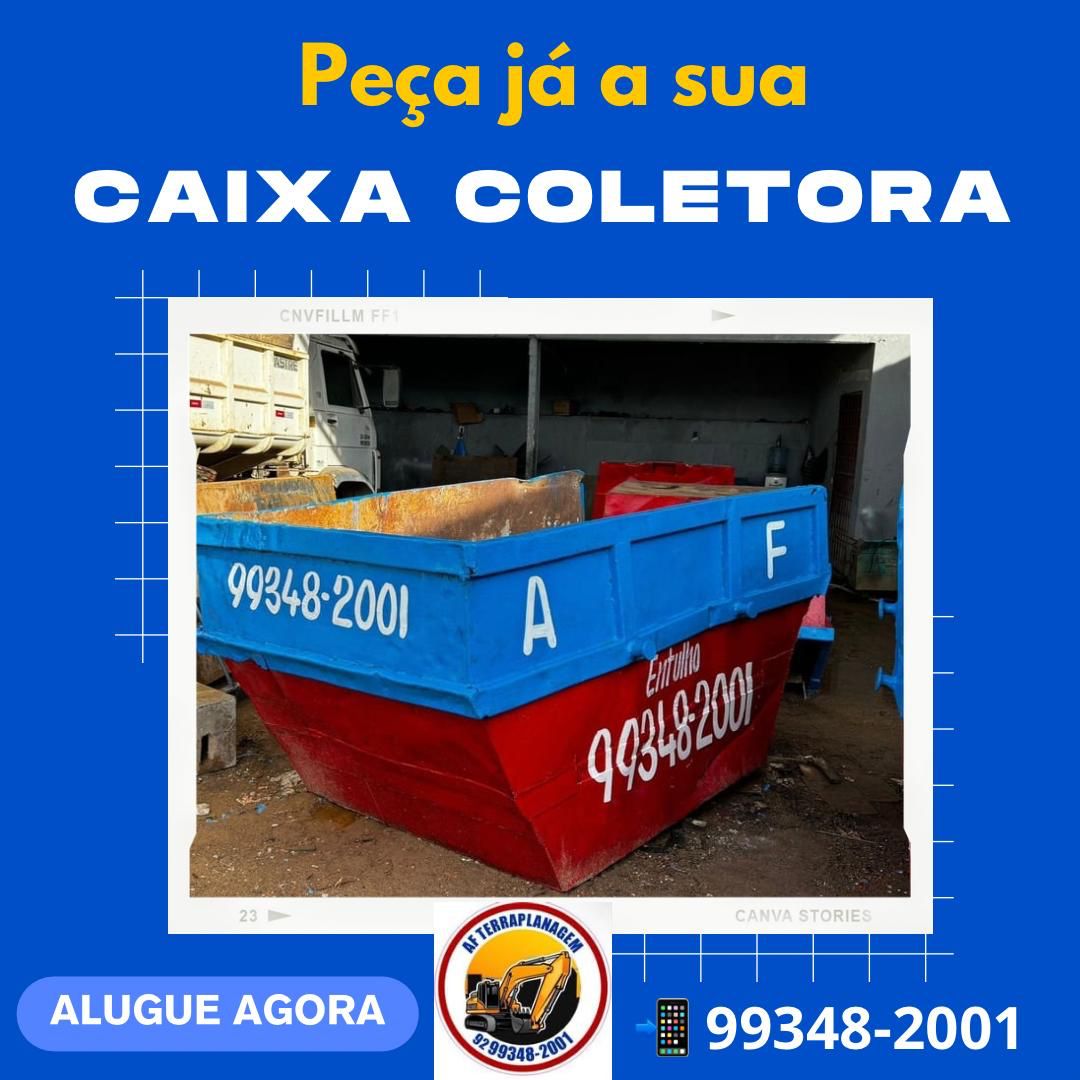 Serviços de Remoção de entulhos, com utilização de Caixas coletoras;  Os entulhos são coletados e transportados para locais de descarte autorizados;  Possuímos estrutura para atender Grandes, médias, pequenas empresas, construtoras e particulares.  Contamos com uma equipe qualificada e os melhores equipamentos para atender sua necessidade! Temos todas as licenças de Operação (IPAAM, SEMMAS, SEMULSP E IBAMA)